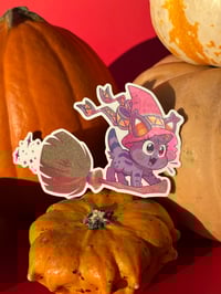 Image 2 of Spooky Cat Combo - Black Cat La Cute & Candy Corn Kitten