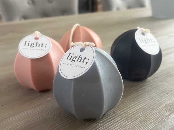 Image of *Sale* Decorative Pillar Candle - Sphere