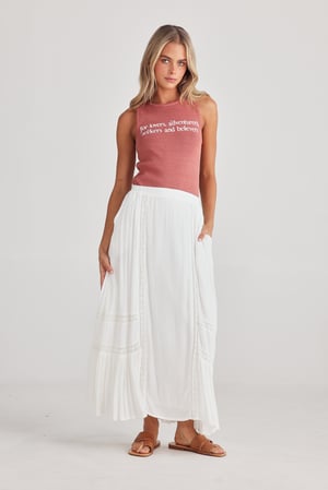 Image of Lovers Ribbed Tank. Russet. By Talisman the Label.