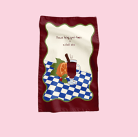 Image 2 of Mulled Wine Christmas Tea Towel