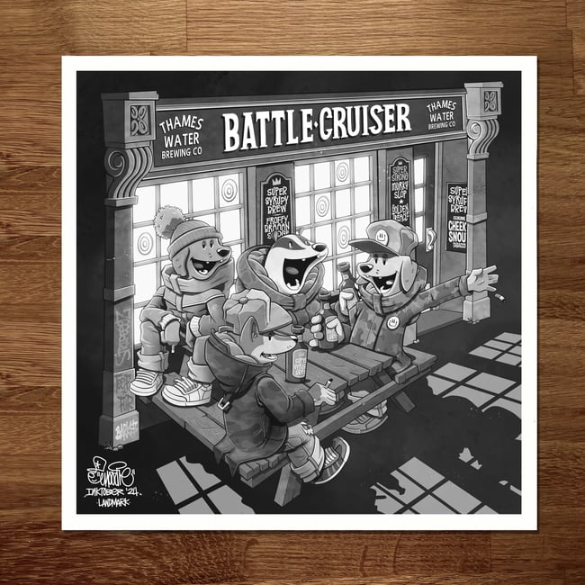 Landmark - Inktober Print