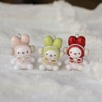 Image 1 of colourful headphone miffy charms