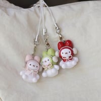 Image 3 of colourful headphone miffy charms