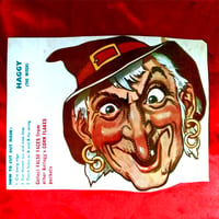 Image 1 of Haggy (The Witch) - Kelloggs Corn Flakes False Faces mask (1953) - backside 