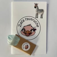 Carnet Zaza l'autruche + crayons de couleur