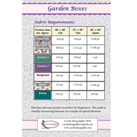 Image 2 of GARDEN BOXES Quilt Pattern by Carrie-Along-Quilts 72"x 90"