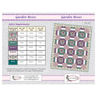 Image 3 of GARDEN BOXES Quilt Pattern by Carrie-Along-Quilts 72"x 90"