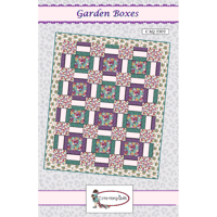 Image 1 of GARDEN BOXES Quilt Pattern by Carrie-Along-Quilts 72"x 90"