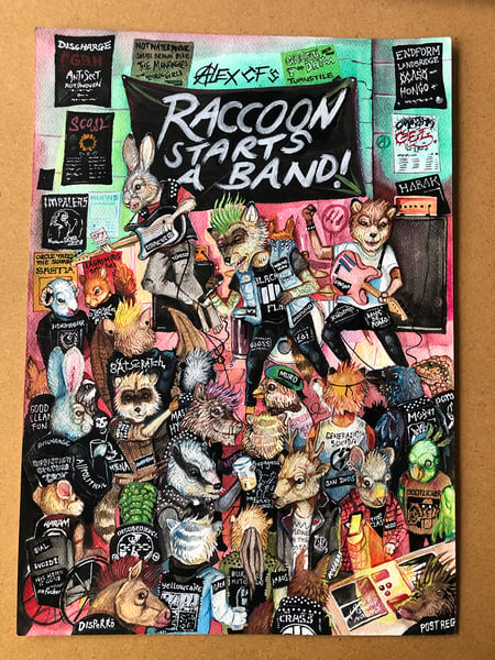 Image of 'Raccoon starts a band' cover art