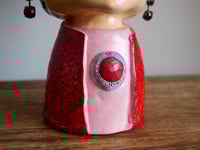 Image 3 of Frida inspired plant pot Red and Pearl pink