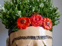 Image 5 of Frida inspired plant pot Red and Pearl pink