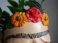 Image 5 of Frida inspired plan pot Iridescent Turquoise & Pearl