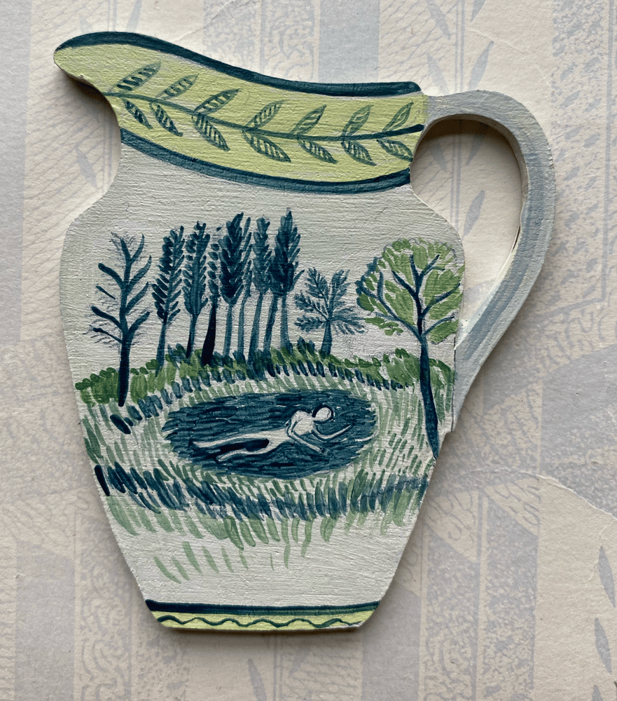 Image of Tiny jug decoration wild swimmer