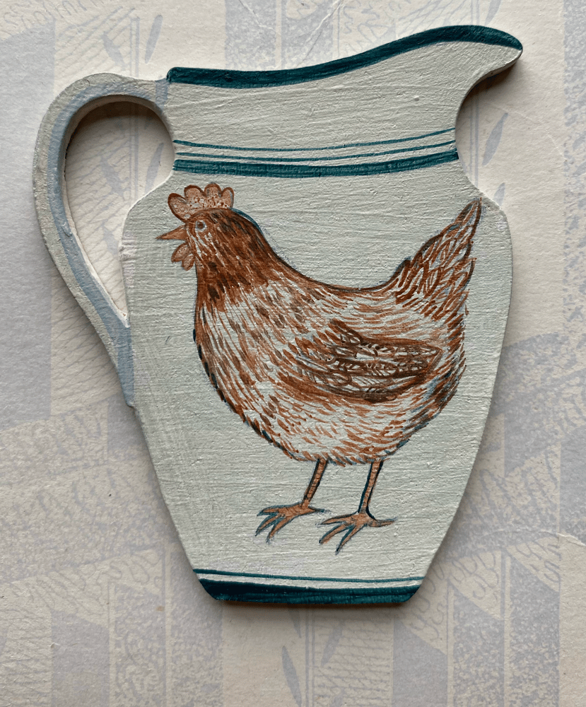 Image of Tiny jug decoration chicken