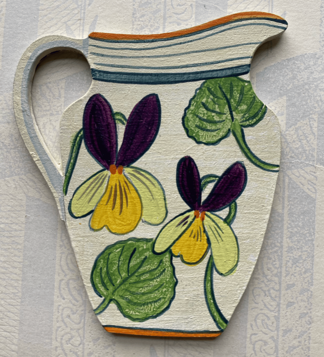 Image of Tiny jug decoration Wild Viola