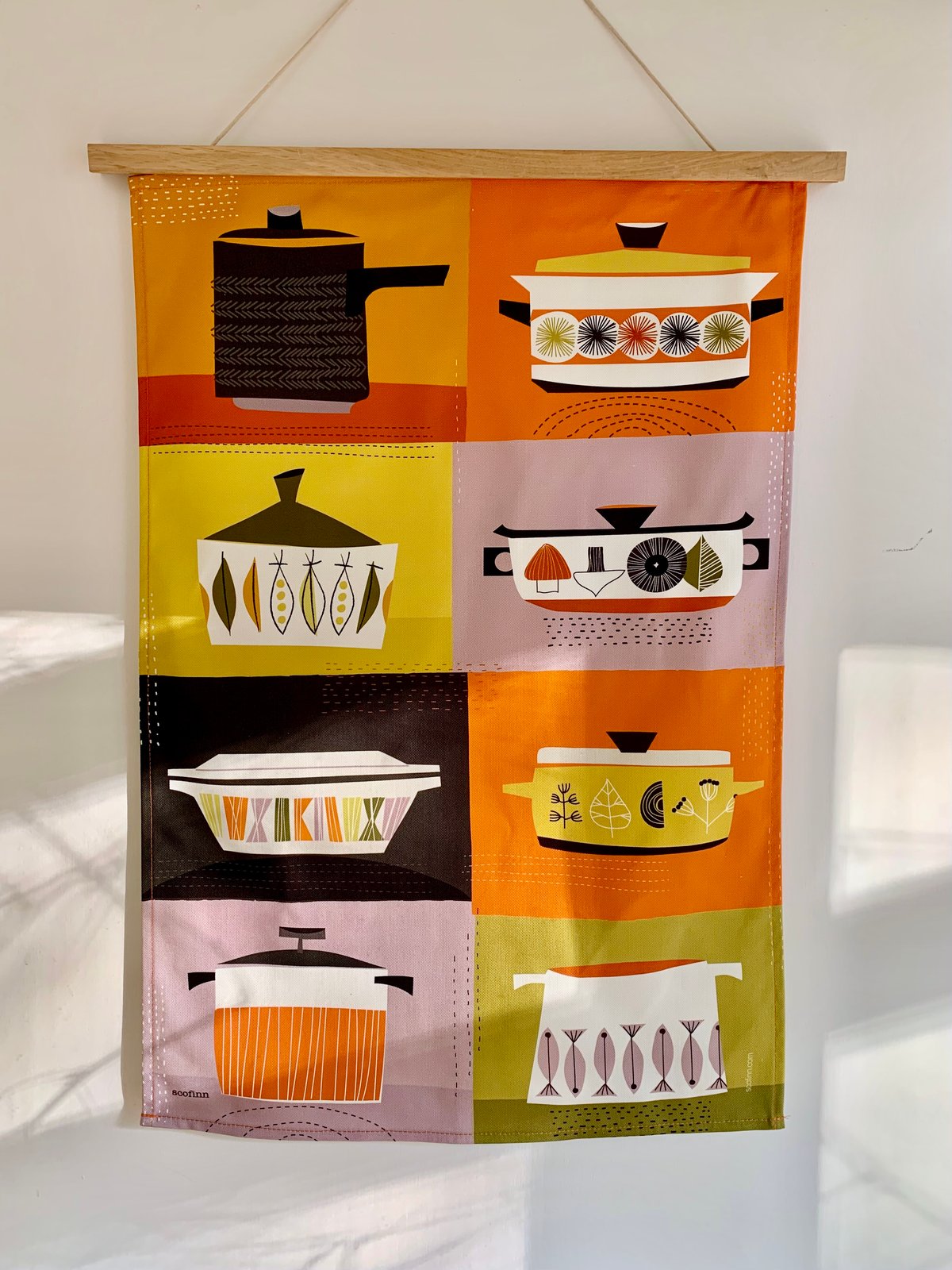 Retro Casserole Kitchen Dishes Teatowel