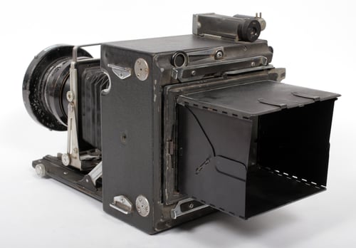 Image of Graflex Speed Graphic 4X5 Camera + Aero Ektar 178mm F2.5 + holders + film (u)