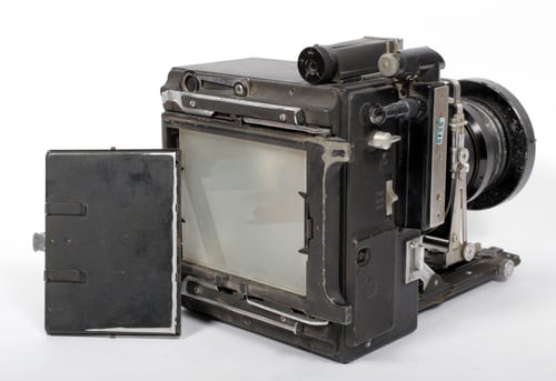 Image of Graflex Speed Graphic 4X5 Camera + Aero Ektar 178mm F2.5 + holders + film (u)