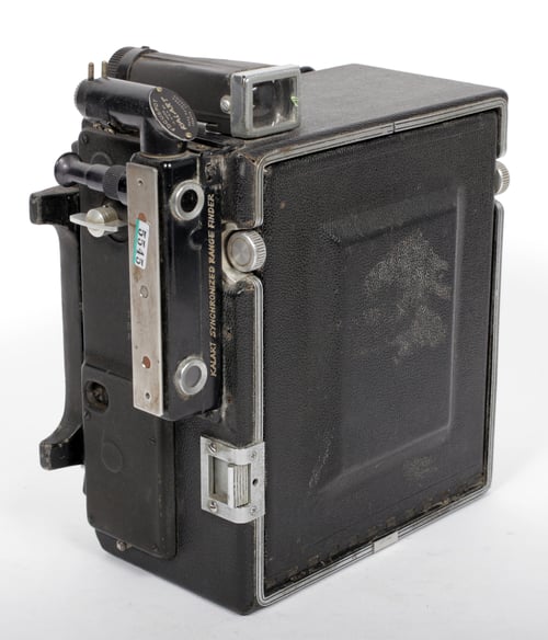 Image of Graflex Speed Graphic 4X5 Camera + Aero Ektar 178mm F2.5 + holders + film (u)