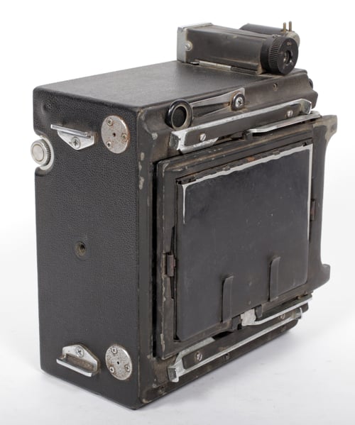 Image of Graflex Speed Graphic 4X5 Camera + Aero Ektar 178mm F2.5 + holders + film (u)