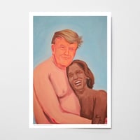 Trump and Kamala - 2024 United States presidential election signed print