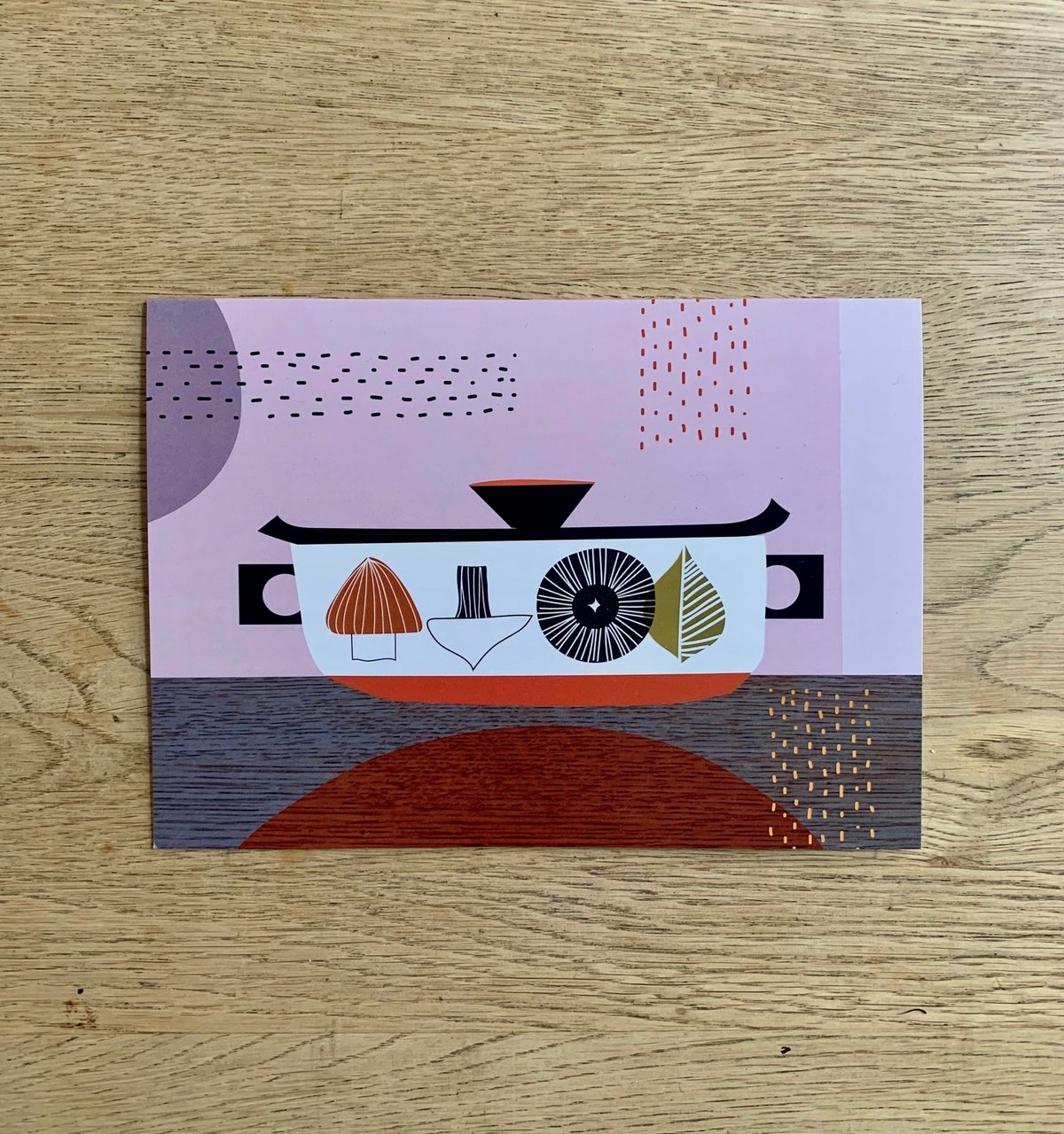 Retro Kitchen Utensils /Retro Scandi Kitchen Casserole Cards