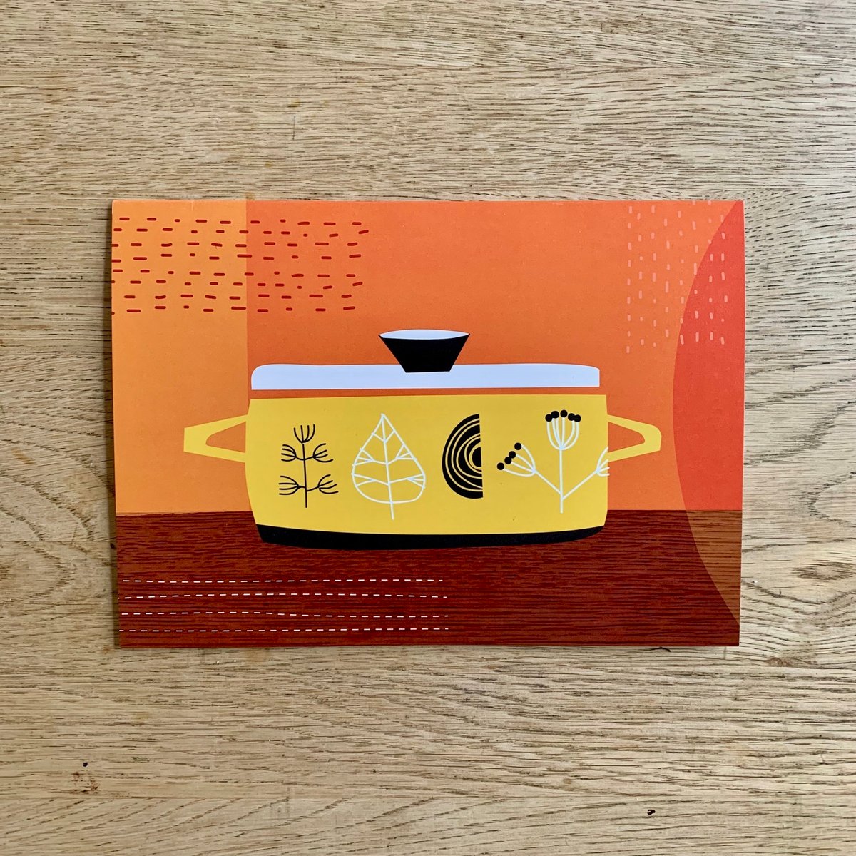 Retro Kitchen Utensils /Retro Scandi Kitchen Casserole Cards