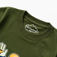 Image 3 of Bolt Hands Womens Tee [MILITARY GREEN]