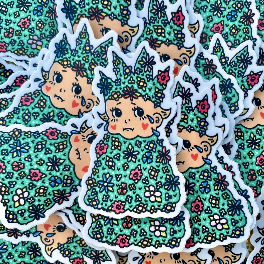 Image of May Queen Kewpie Sticker 