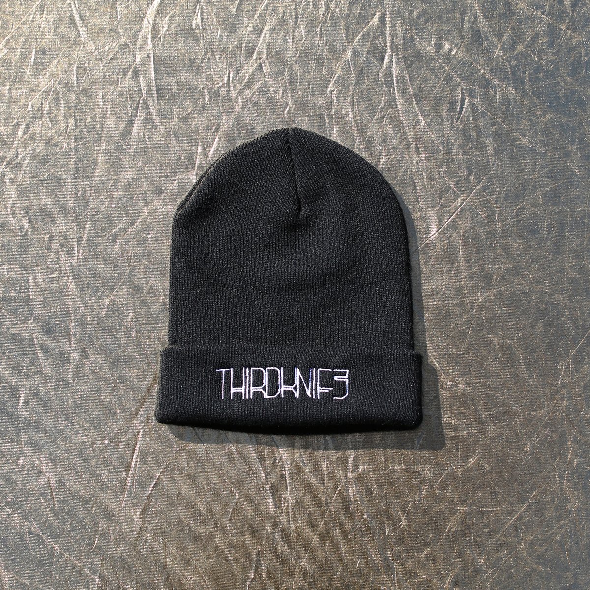 Image of Bonnet Noir Unisex ThirdKnife - Taille Unique