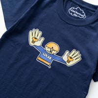 Image 2 of Bolt Hands Womens Tee [NAVY]