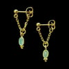 CHAÎNE Earring - U Chain + Aqua Chalcedony