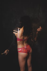 Image 3 of Asymmetrical pink swirl pantys