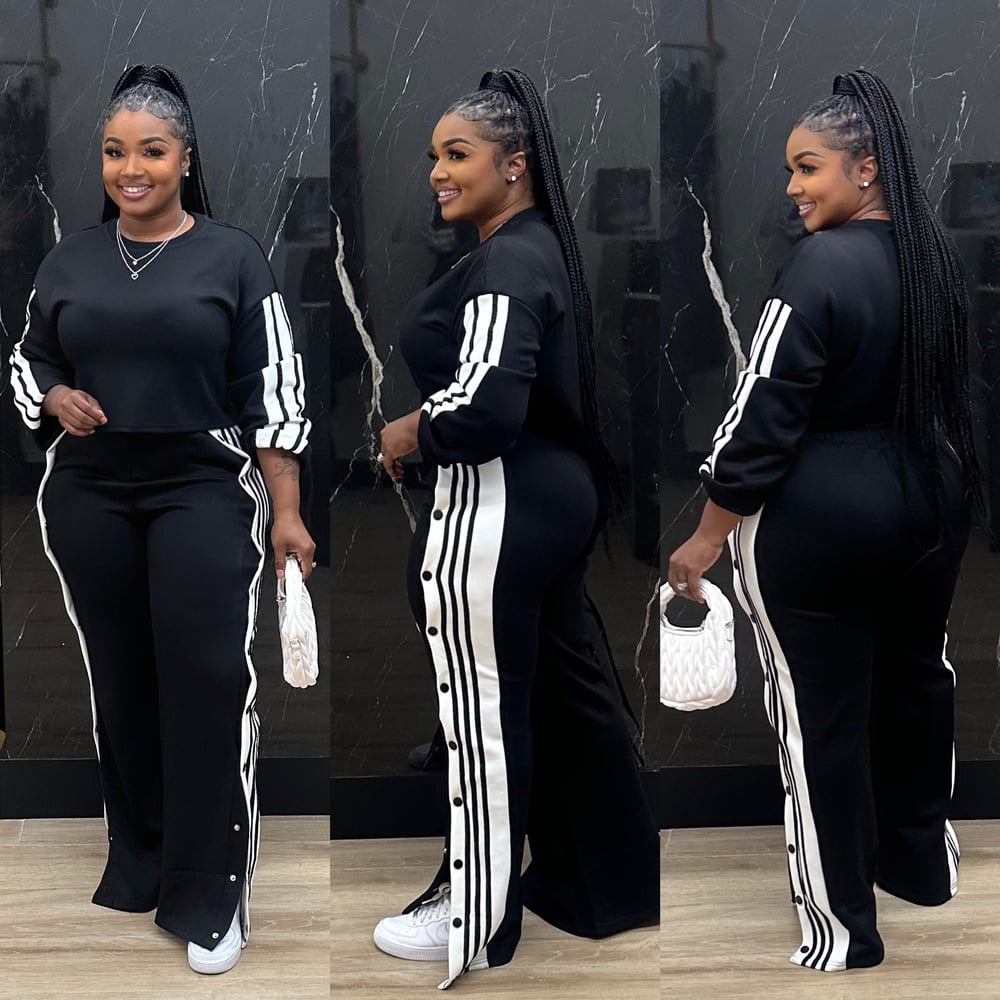 Image of NESHA TRACK SUIT SET-black 