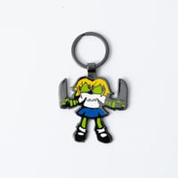 Image 1 of Double Headed Zombie Schoolgirl Keychain