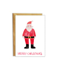 Image 1 of Santa Claus Tarjeta Navideña; Inglés y Catalán