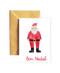 Image 2 of Santa Claus Tarjeta Navideña; Inglés y Catalán