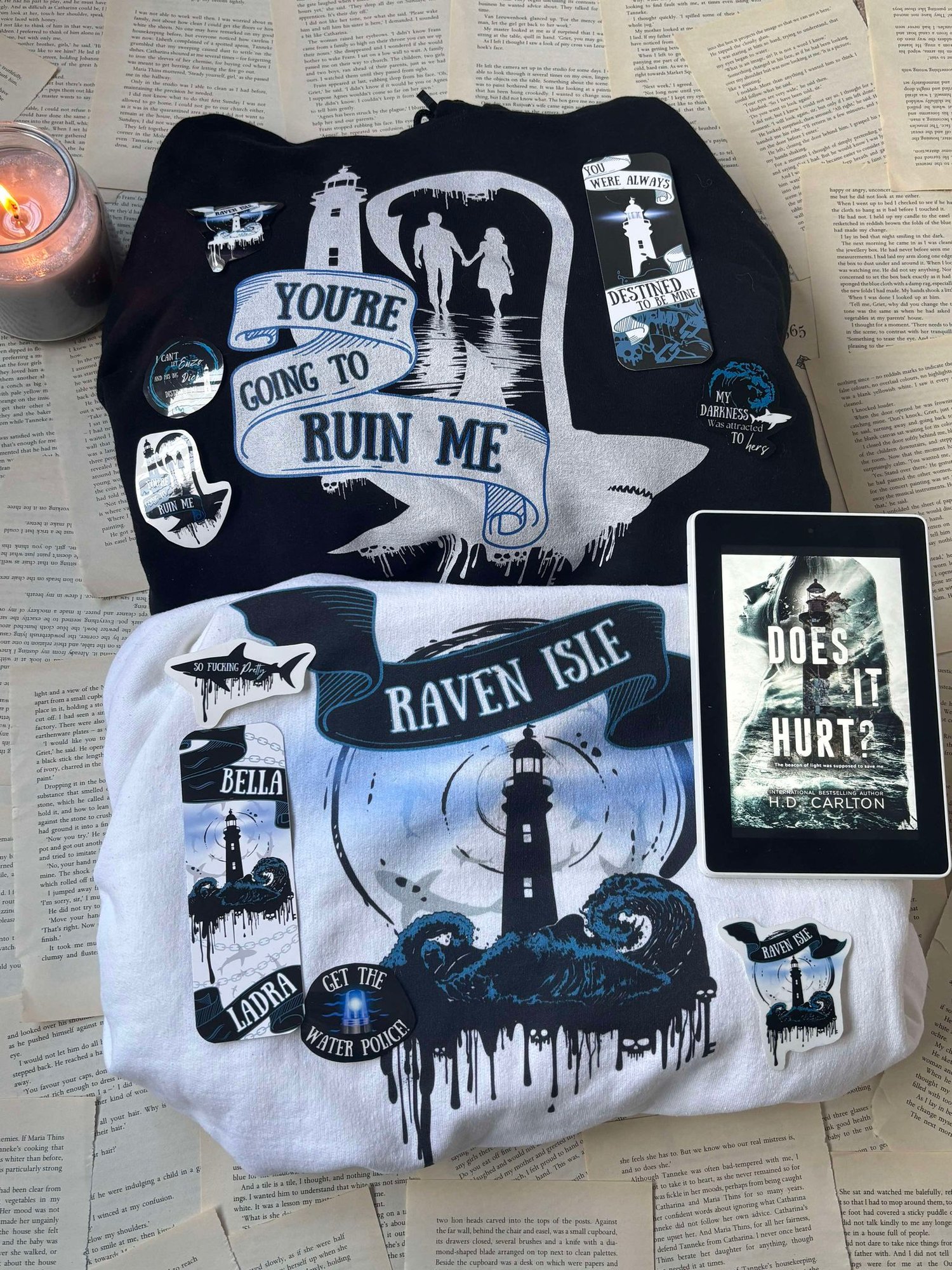 Image of Officially licensed does it hurt Raven Isle Unisex Hoodie