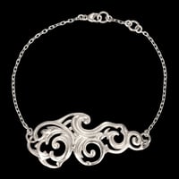 Image 1 of NUAGES BAROQUE Big Bracelet SILVER