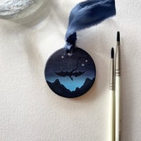 Image 1 of Twilight Flight (small), ceramic bisque ornament