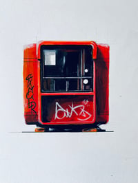 Red Graffiti Kiosk (Original)