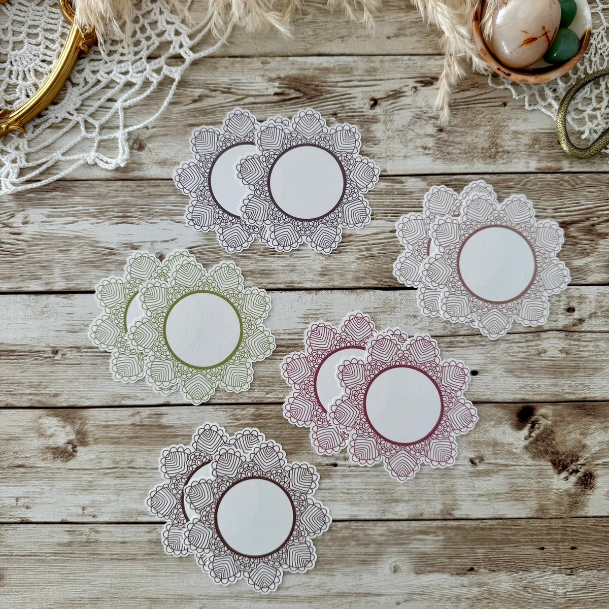 ラッセン　額装　2枚セット Doily Frames | 5 Colours | 10 Pieces | Style 5 | Journal