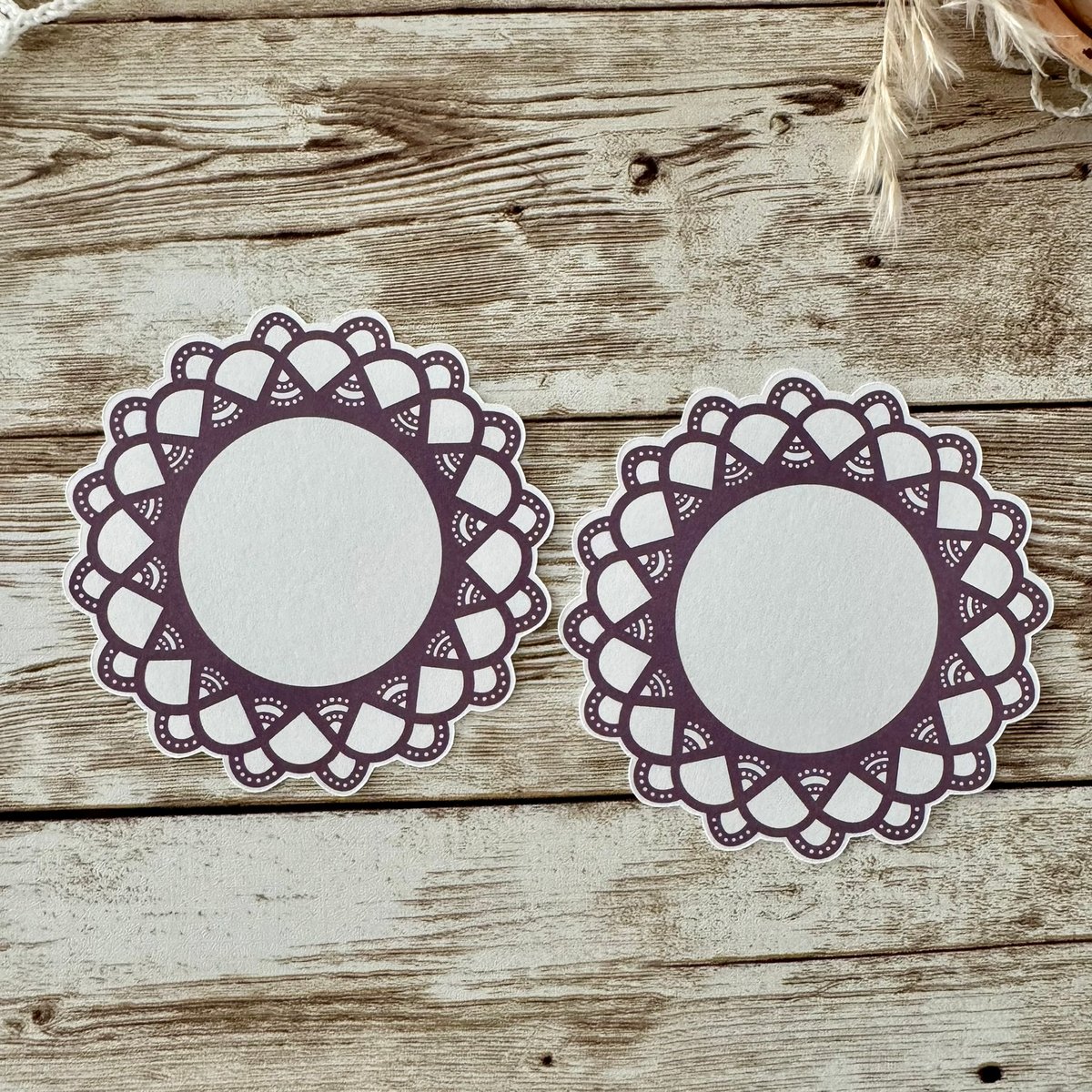 Doily Frames | 5 Colours | 10 Pieces | Style 4 | Journal