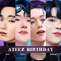 Image 1 of Ateez Birthday A5 part2