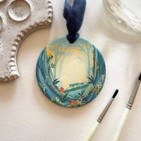 Image 1 of Just Passing Through, ceramic bisque ornament