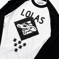 Image 2 of Rat Poison Raglan Longsleeve Tee [WHITE/BLACK]