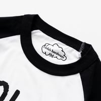 Image 3 of Rat Poison Raglan Longsleeve Tee [WHITE/BLACK]