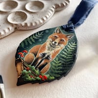 Image 2 of Guardian of the Glen, ceramic bisque ornament