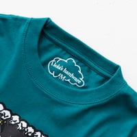 Image 3 of Skull Bunny Womens Tee [TEAL]