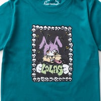 Image 2 of Skull Bunny Womens Tee [TEAL]